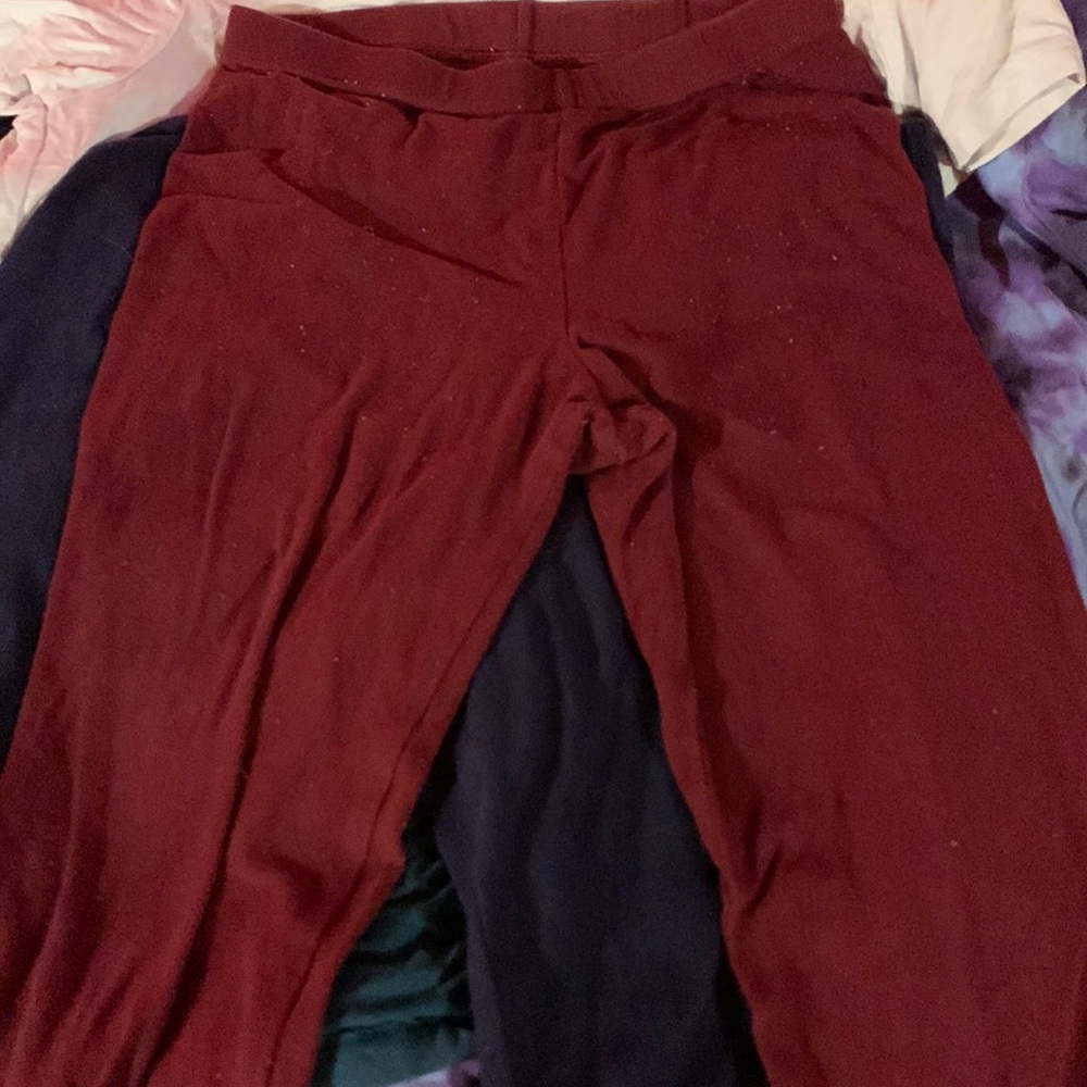 red leggings